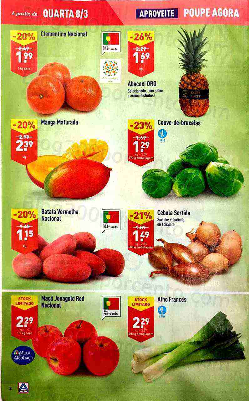 Antevisão Folheto ALDI Promoções de 8 a 14 março