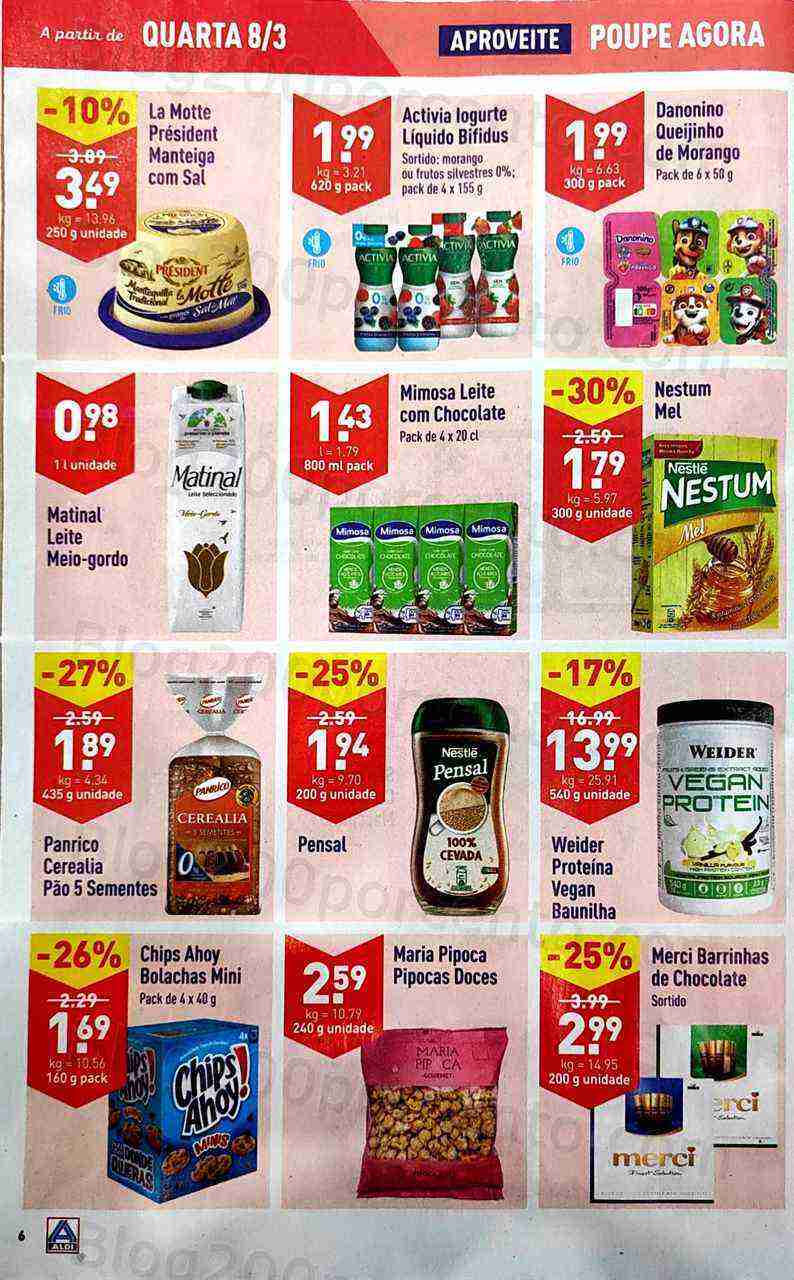 Antevisão Folheto ALDI Promoções de 8 a 14 março