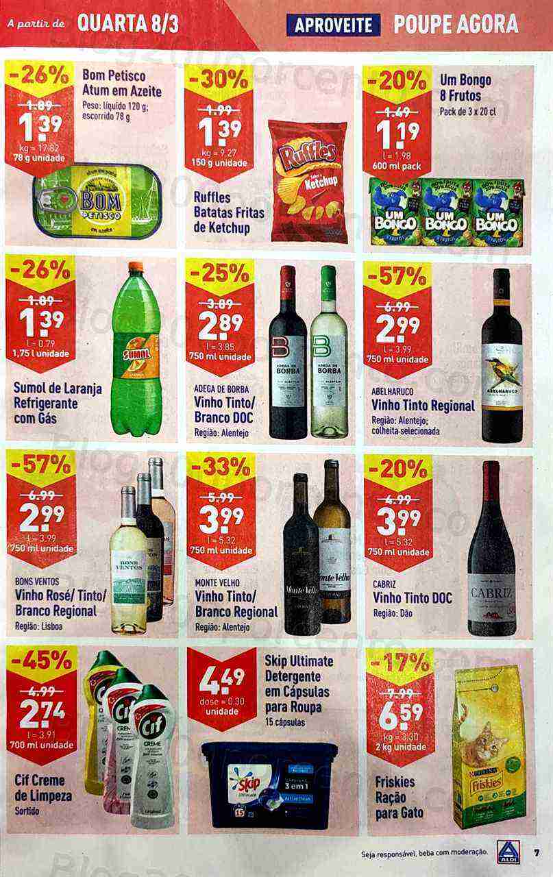 Antevisão Folheto ALDI Promoções de 8 a 14 março