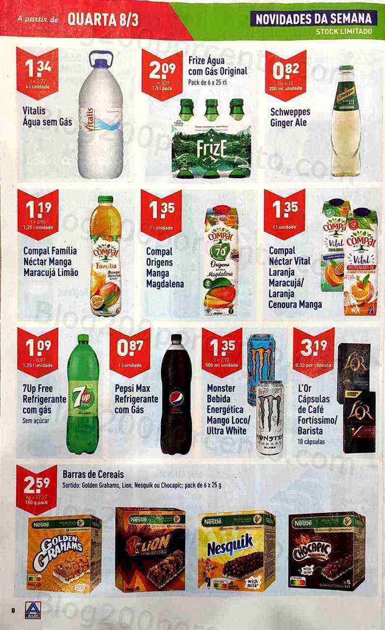 Antevisão Folheto ALDI Promoções de 8 a 14 março