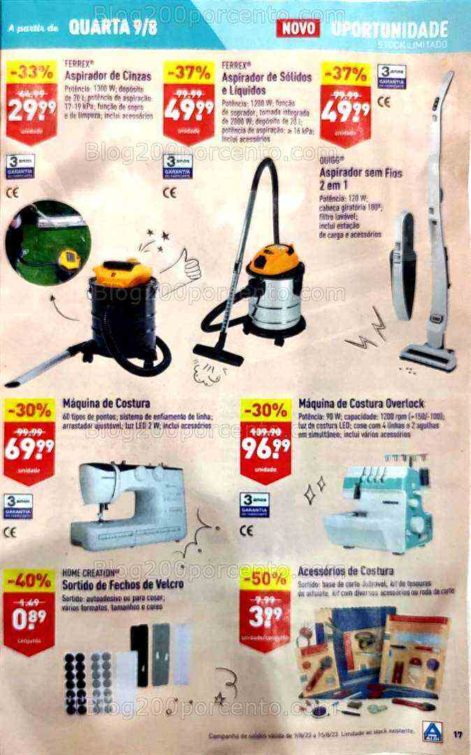 Antevisão Folheto ALDI Promoções de 9 a 15 agosto