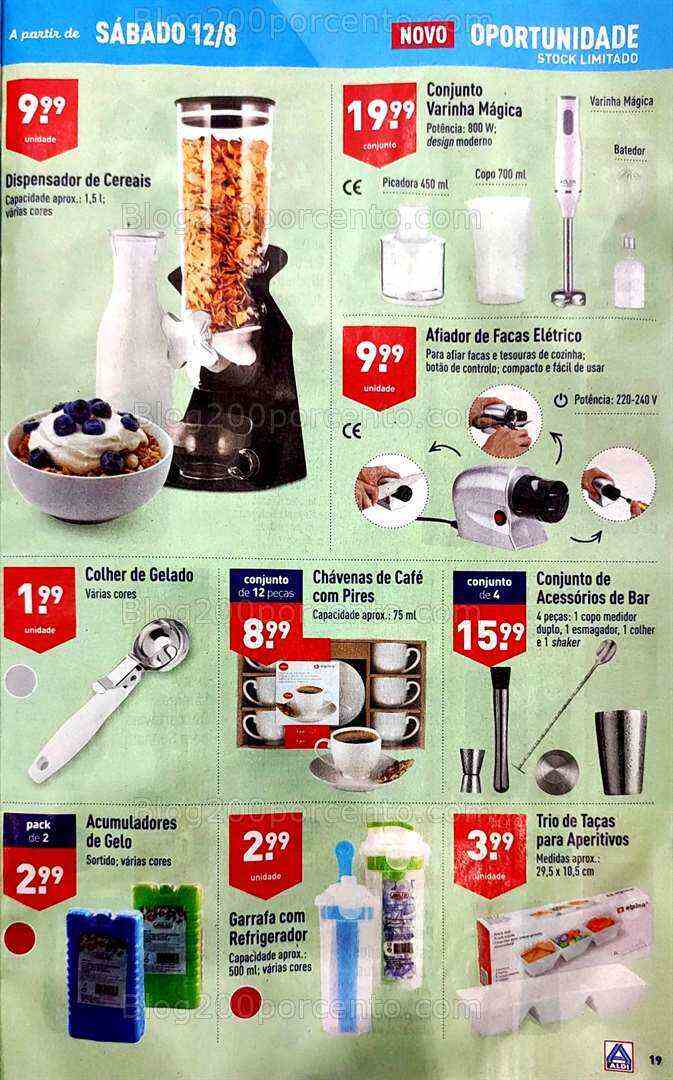 Antevisão Folheto ALDI Promoções de 9 a 15 agosto