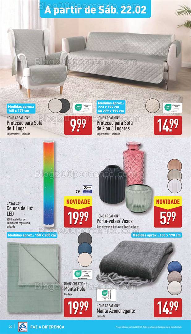 Antevisão Folheto ALDI Promoções Fim de Semana - 22 e 23 fevereiro
