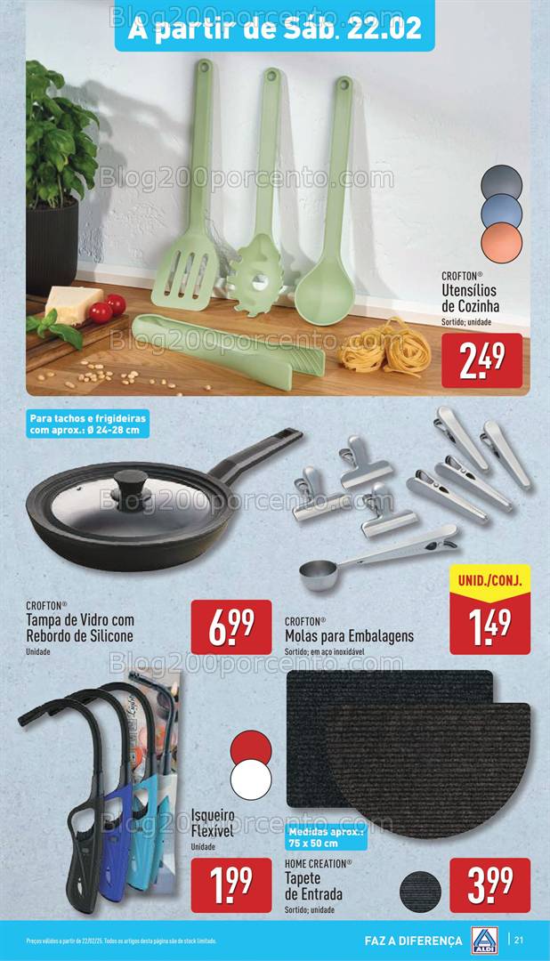 Antevisão Folheto ALDI Promoções Fim de Semana - 22 e 23 fevereiro