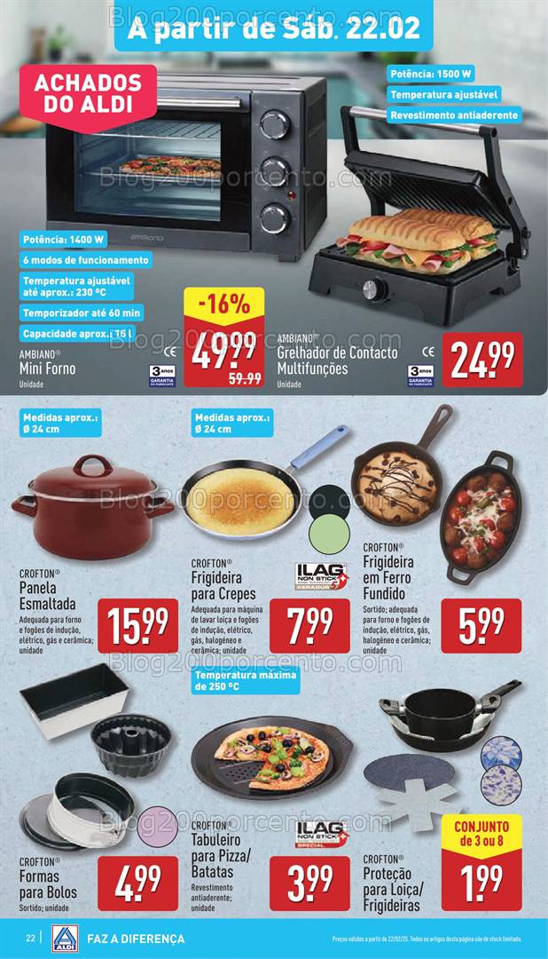 Antevisão Folheto ALDI Promoções Fim de Semana - 22 e 23 fevereiro