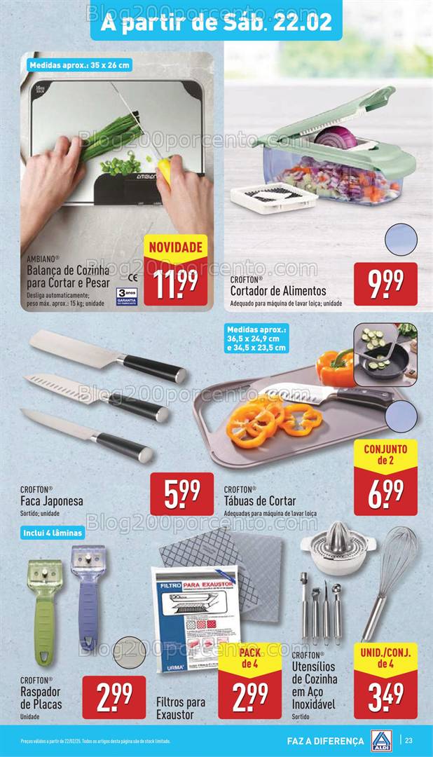 Antevisão Folheto ALDI Promoções Fim de Semana - 22 e 23 fevereiro