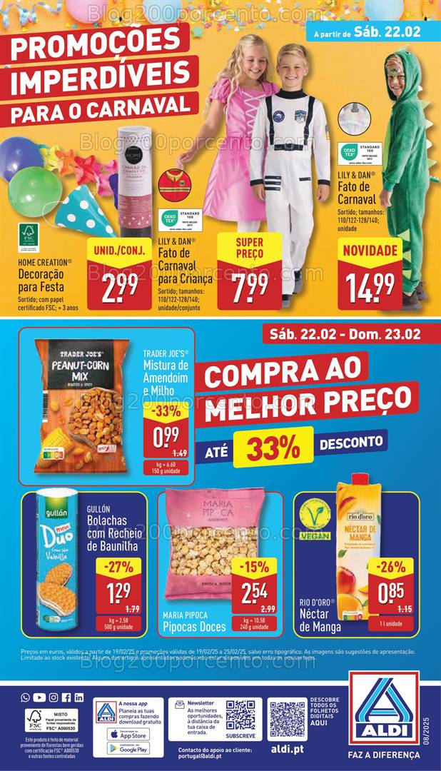 Antevisão Folheto ALDI Promoções Fim de Semana - 22 e 23 fevereiro