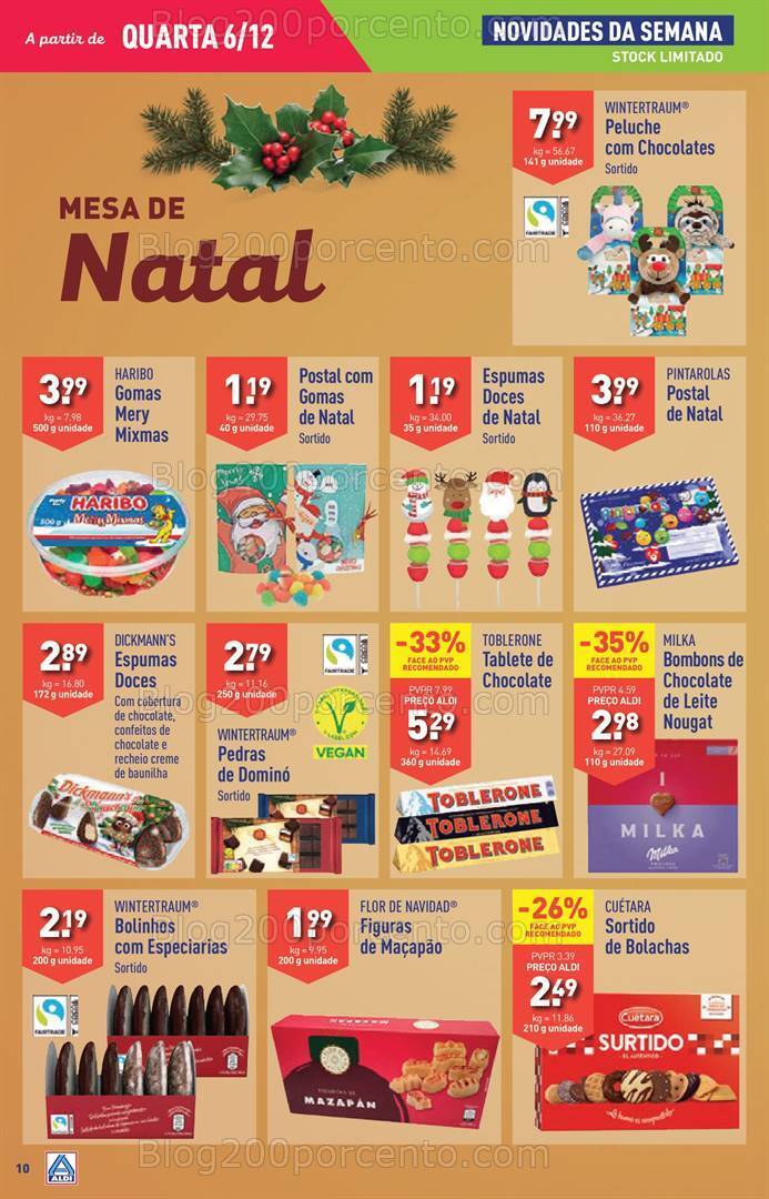 Antevisão Folheto ALDI Promoções de 6 a 12 dezembro