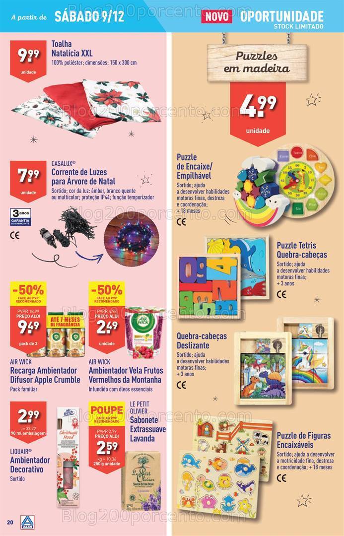 Antevisão Folheto ALDI Promoções de 6 a 12 dezembro