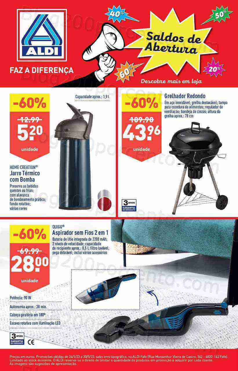 Antevisão Folheto ALDI Aberturas Promoções de 24 a 30 maio