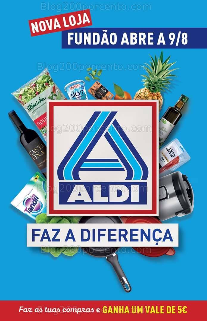 Antevisão Folheto ALDI Saldos de Abertura Promoções de 9 a 15 agosto