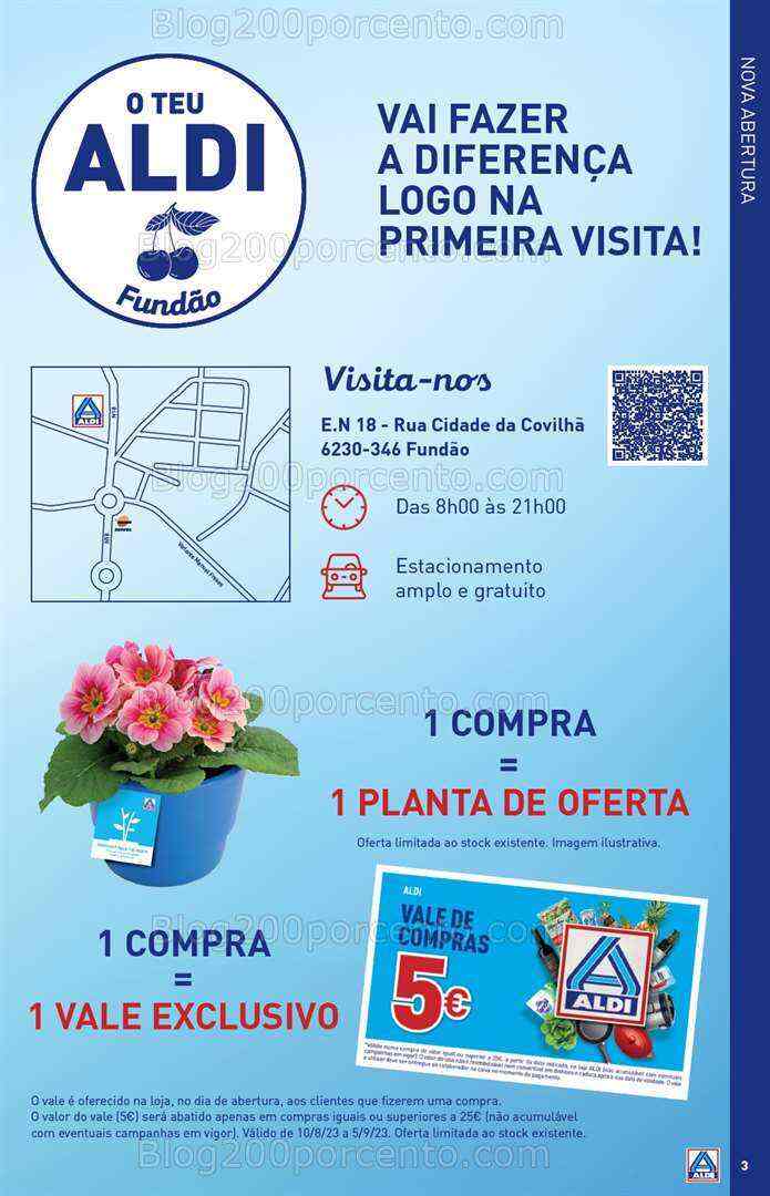 Antevisão Folheto ALDI Saldos de Abertura Promoções de 9 a 15 agosto
