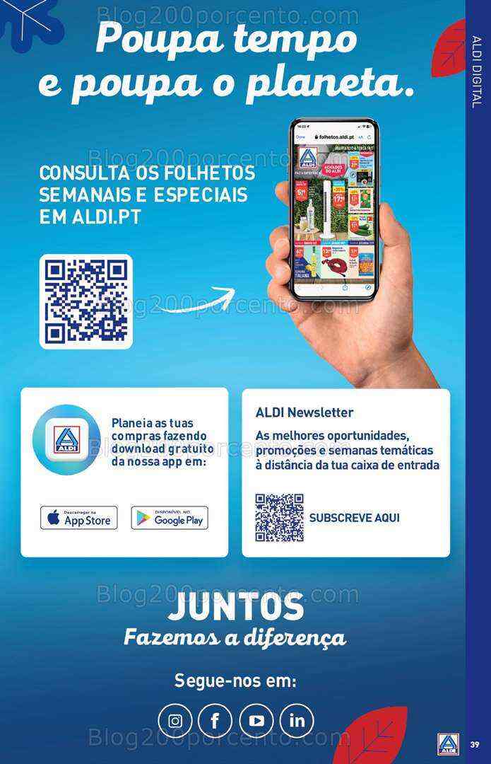 Antevisão Folheto ALDI Saldos de Abertura Promoções de 9 a 15 agosto