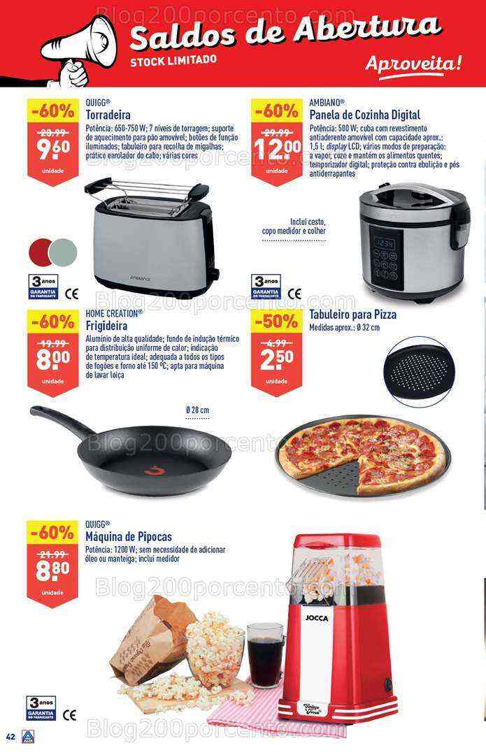 Antevisão Folheto ALDI Saldos de Abertura Promoções de 9 a 15 agosto