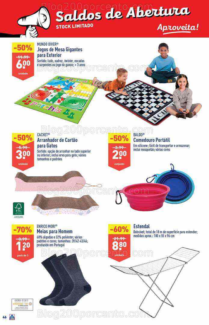 Antevisão Folheto ALDI Saldos de Abertura Promoções de 9 a 15 agosto