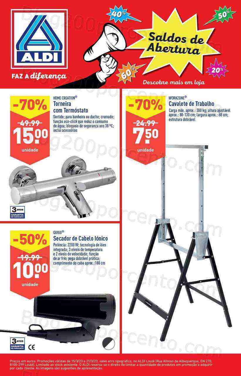 Antevisão Folheto ALDI Aberturas Promoções de 15 a 21 março