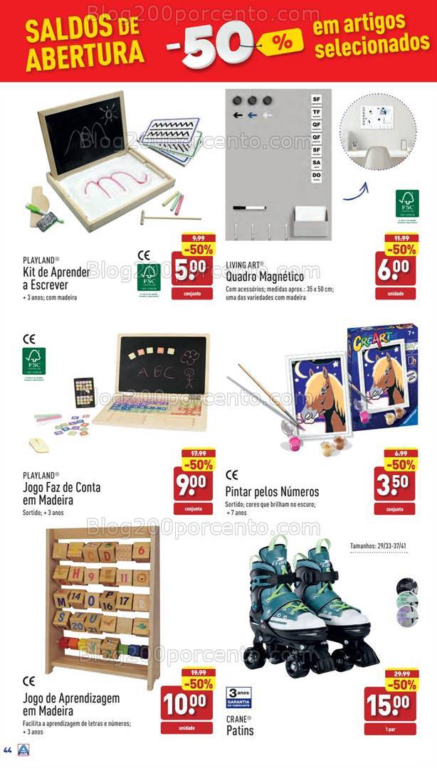 Antevisão Folheto ALDI Saldos + Aberturas Promoções de 4 a 10 setembro