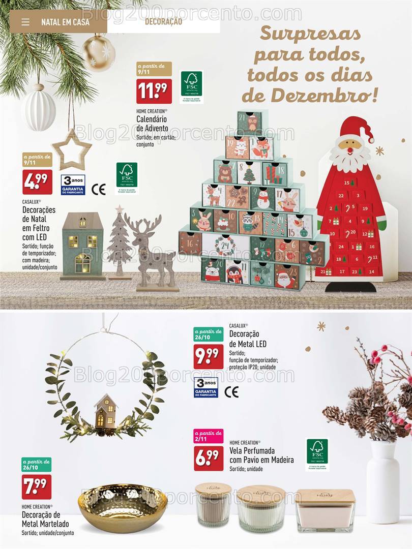 Antevisão Folheto ALDI Presentes de Natal Promoções até 31 dezembro