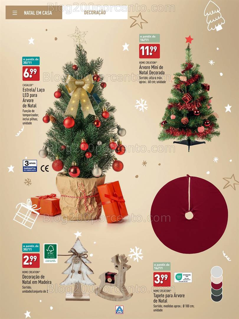 Antevisão Folheto ALDI Presentes de Natal Promoções até 31 dezembro