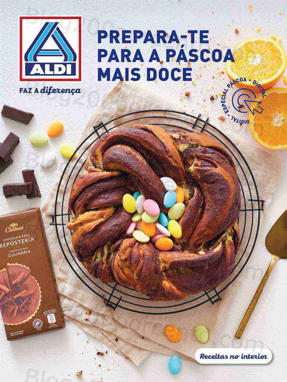 Antevisão Folheto ALDI Páscoa Promoções a partir de 8 março