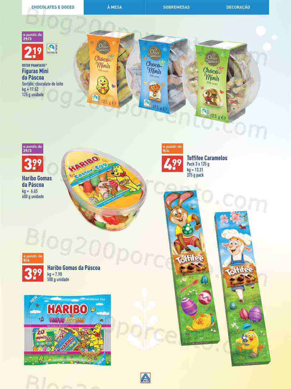 Antevisão Folheto ALDI Páscoa Promoções a partir de 8 março