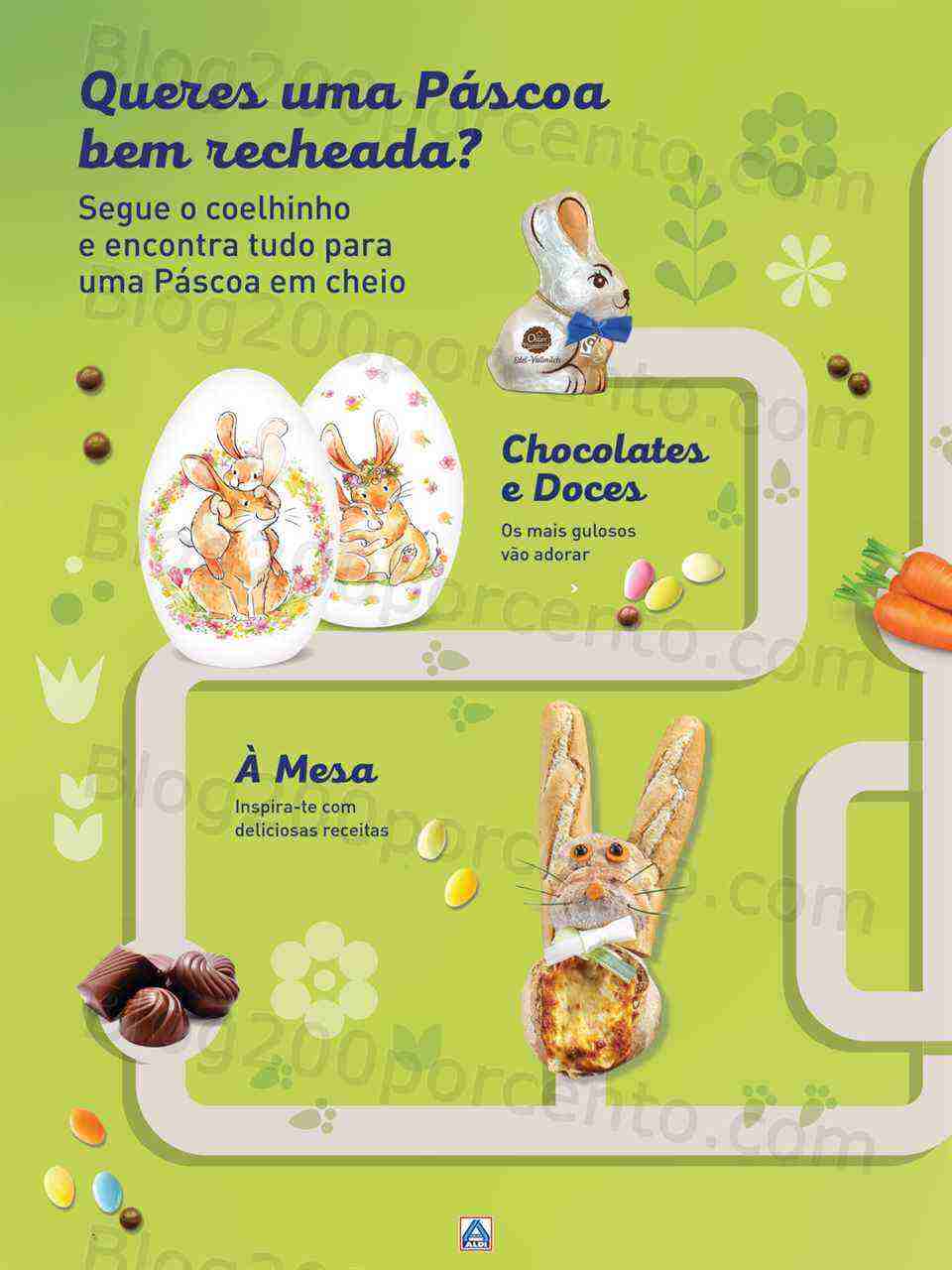 Antevisão Folheto ALDI Páscoa Promoções a partir de 8 março