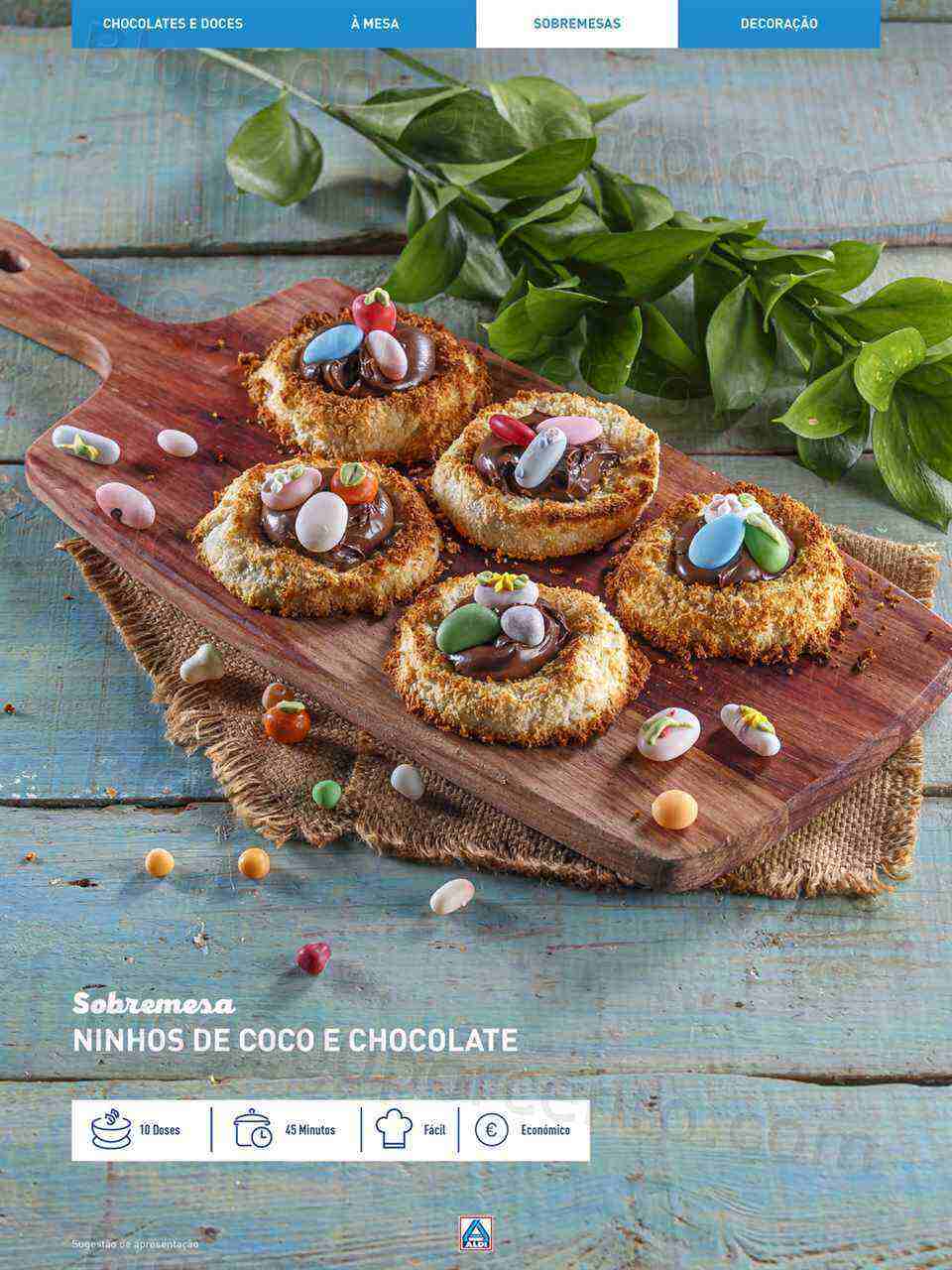 Antevisão Folheto ALDI Páscoa Promoções a partir de 8 março