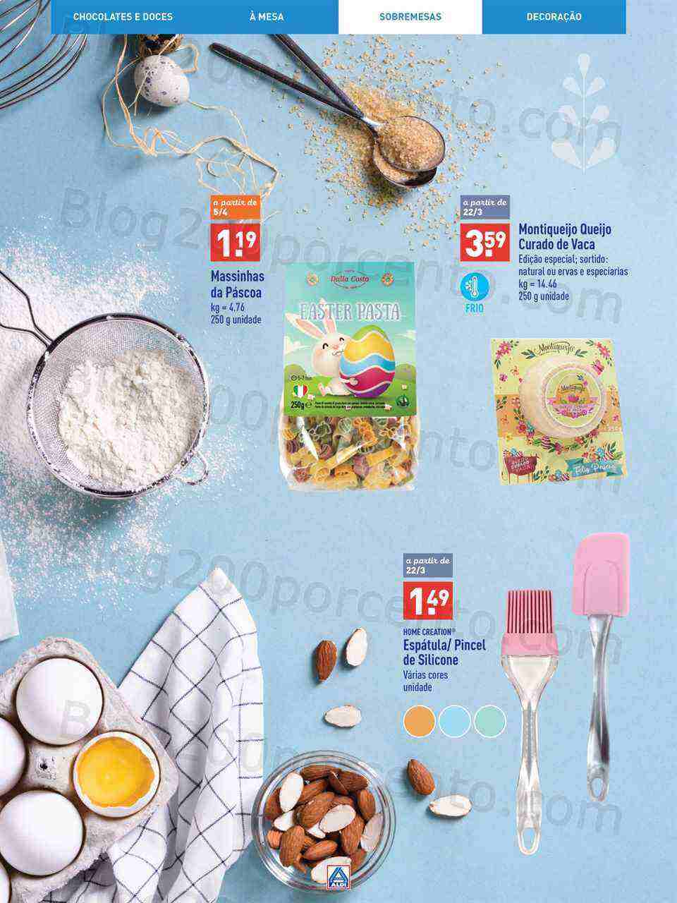 Antevisão Folheto ALDI Páscoa Promoções a partir de 8 março