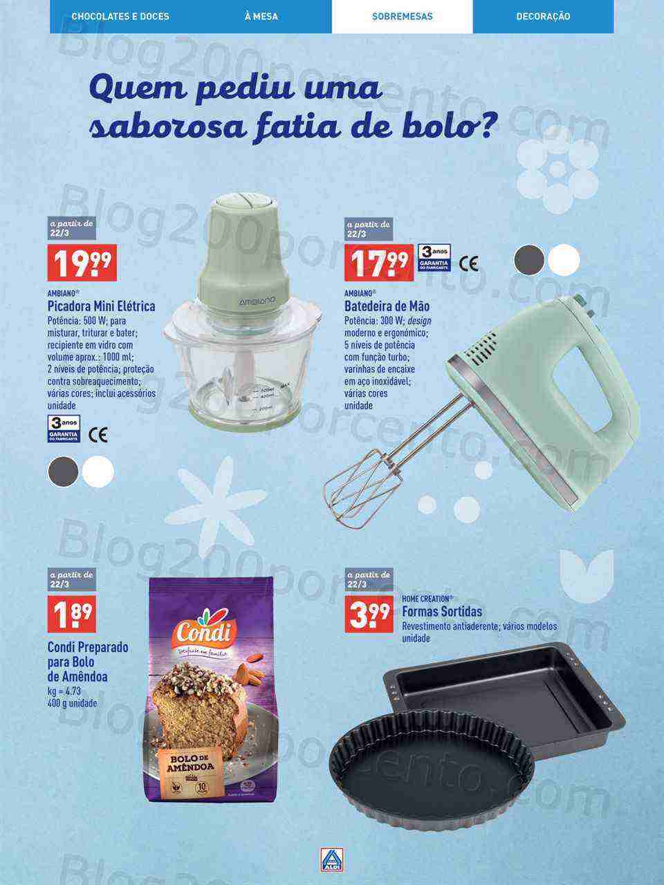 Antevisão Folheto ALDI Páscoa Promoções a partir de 8 março