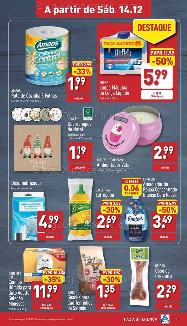Antevisão Folheto ALDI Promoções de 11 a 17 dezembro