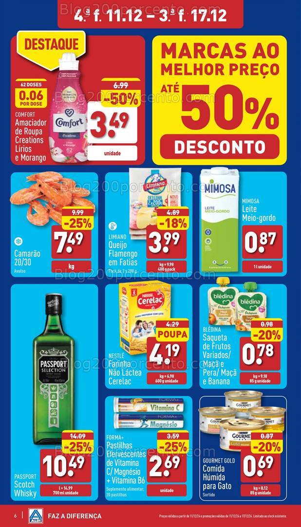 Antevisão Folheto ALDI Promoções de 11 a 17 dezembro