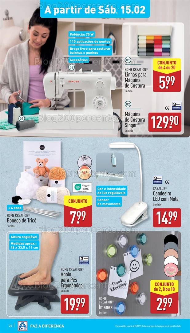 Antevisão Folheto ALDI Bazar Promoções a partir de 15 fevereiro