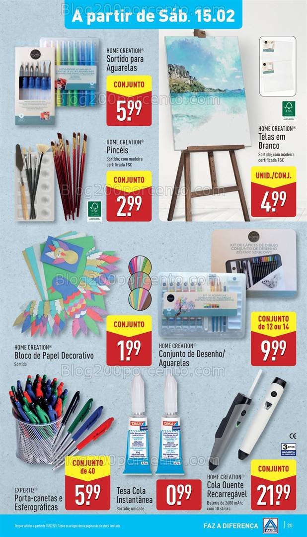 Antevisão Folheto ALDI Bazar Promoções a partir de 15 fevereiro