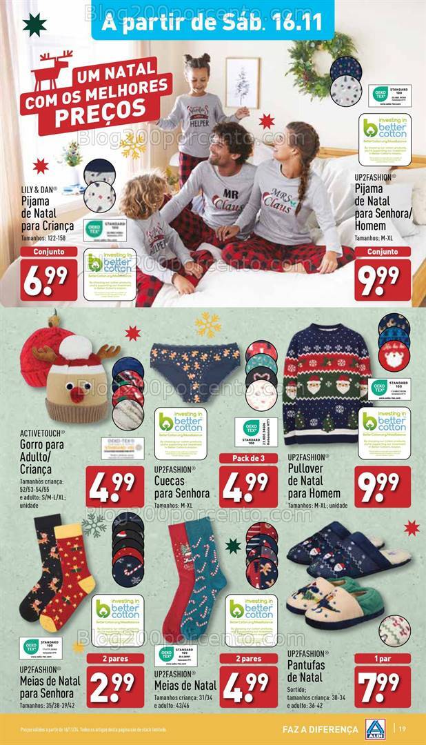 Antevisão Folheto ALDI Bazar Natal Promoções a partir de 16 novembro