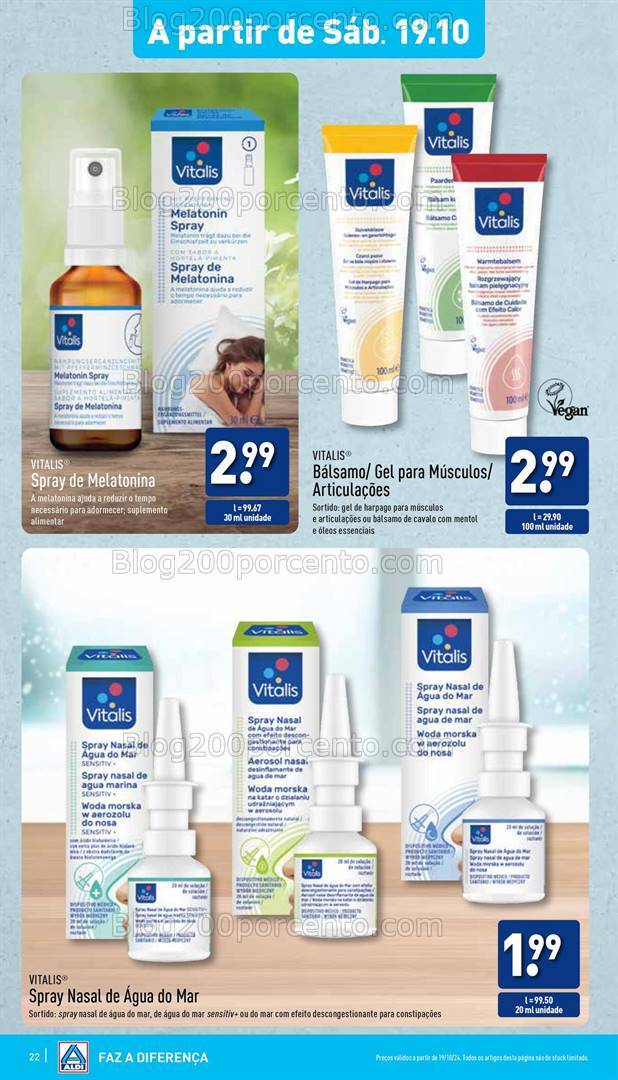 Antevisão Folheto ALDI Promoções de 16 a 22 outubro