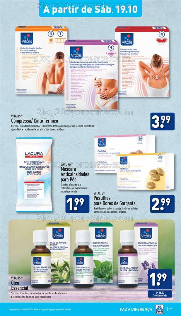 Antevisão Folheto ALDI Promoções de 16 a 22 outubro