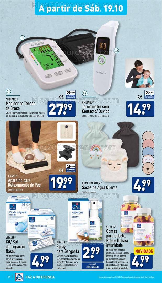 Antevisão Folheto ALDI Promoções de 16 a 22 outubro