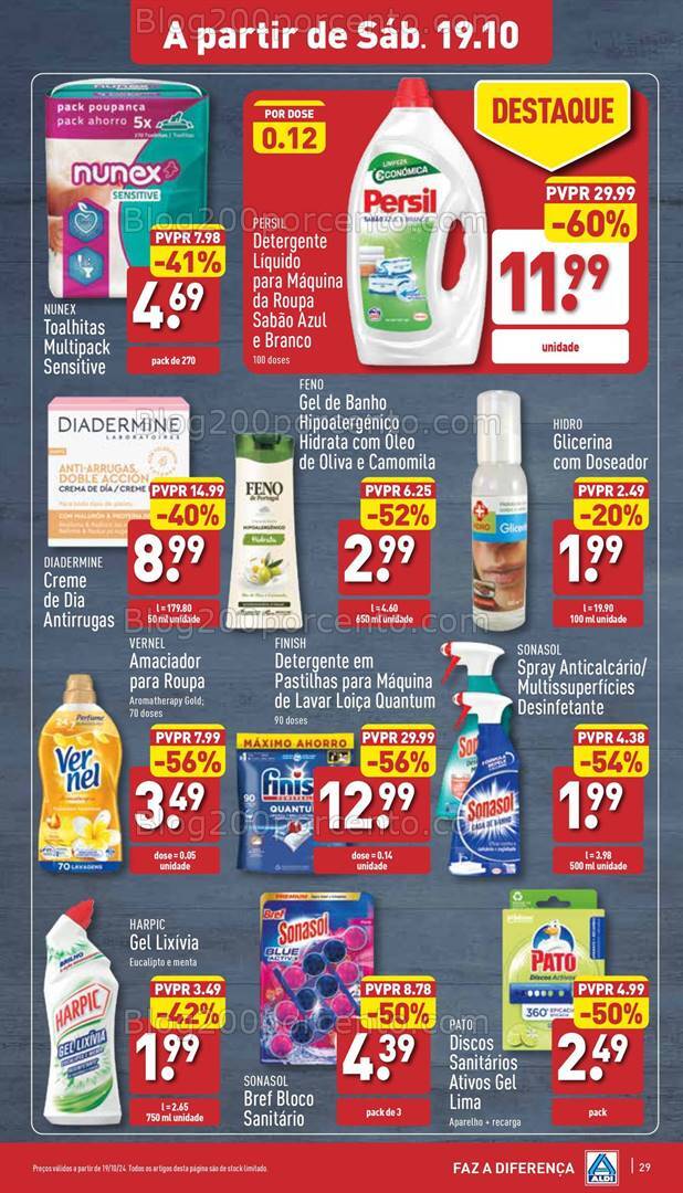 Antevisão Folheto ALDI Promoções de 16 a 22 outubro