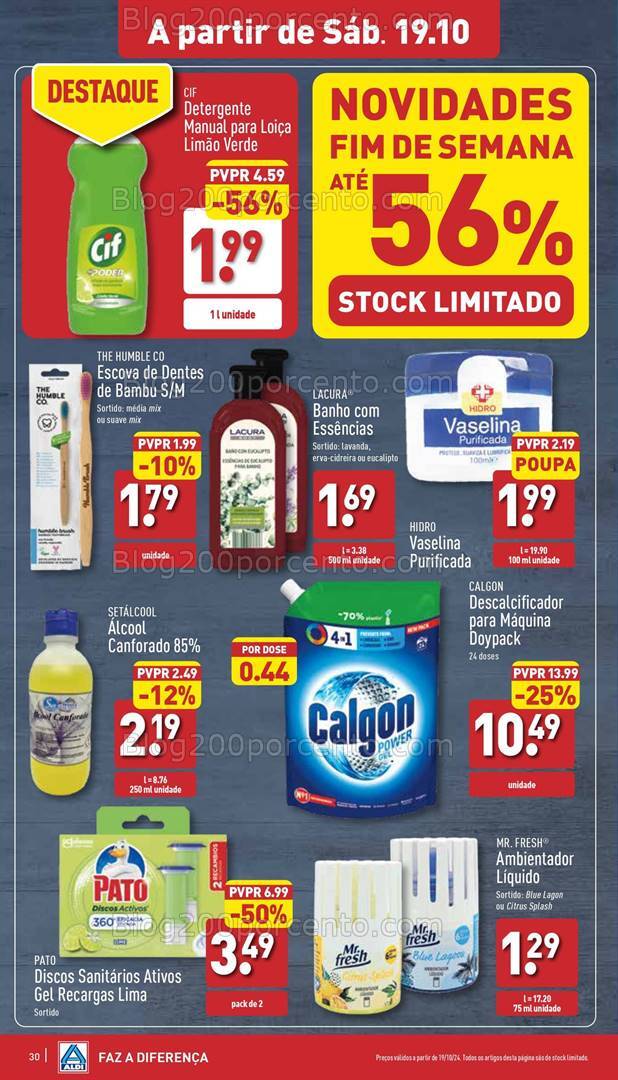 Antevisão Folheto ALDI Promoções de 16 a 22 outubro