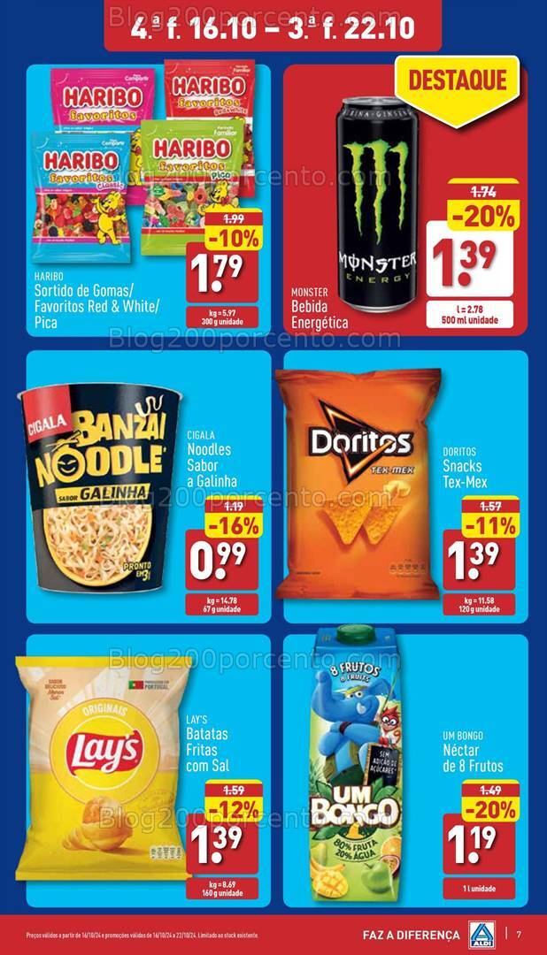 Antevisão Folheto ALDI Promoções de 16 a 22 outubro