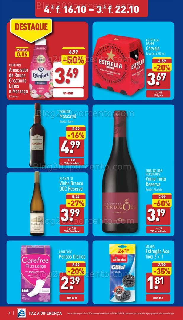Antevisão Folheto ALDI Promoções de 16 a 22 outubro