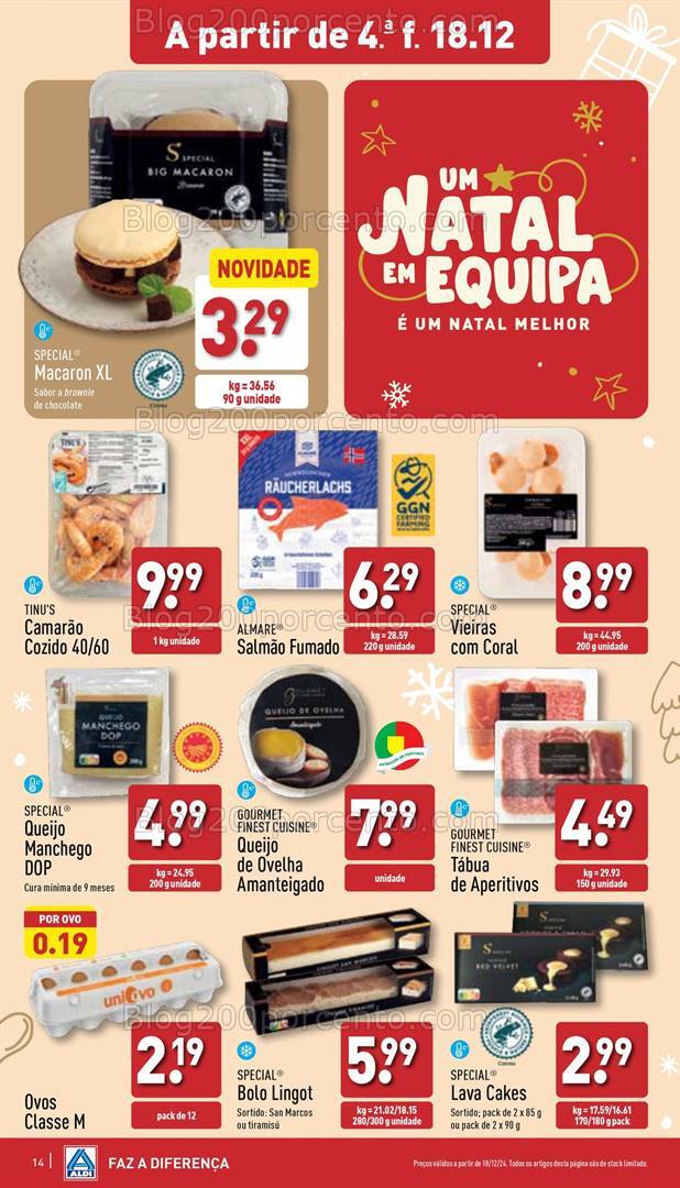 Antevisão Folheto ALDI Promoções de 18 a 24 dezembro