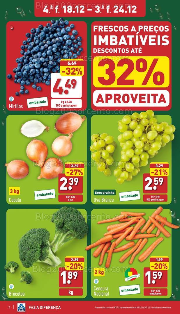 Antevisão Folheto ALDI Promoções de 18 a 24 dezembro