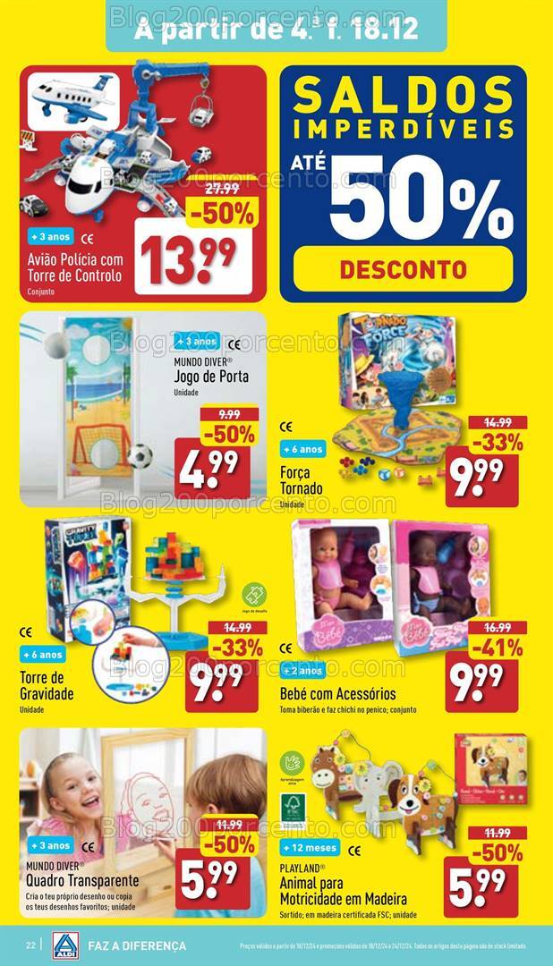 Antevisão Folheto ALDI Promoções de 18 a 24 dezembro