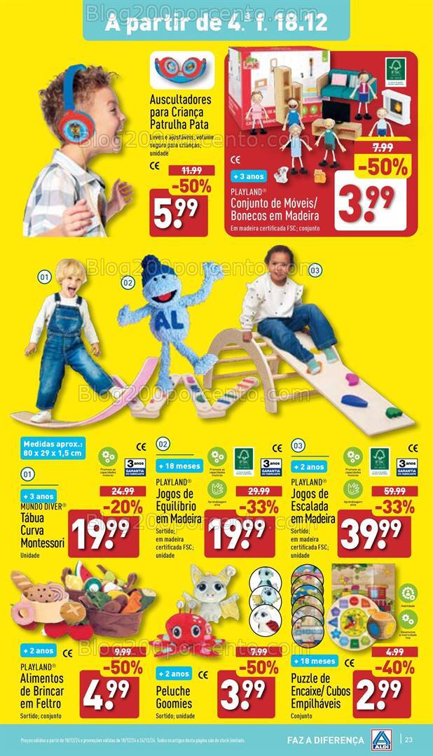 Antevisão Folheto ALDI Promoções de 18 a 24 dezembro