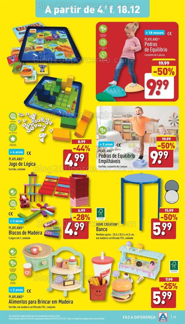 Antevisão Folheto ALDI Promoções de 18 a 24 dezembro