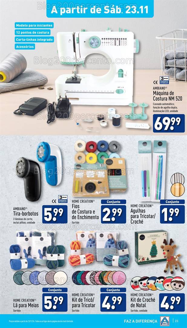 Antevisão Folheto ALDI Bazar Promoções de 20 a 26 novembro