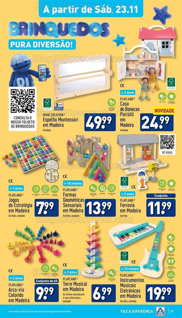 Antevisão Folheto ALDI Bazar Promoções de 20 a 26 novembro