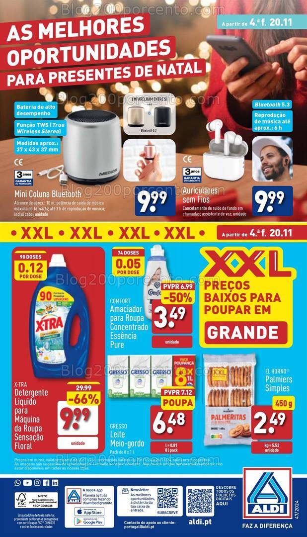 Antevisão Folheto ALDI Bazar Promoções de 20 a 26 novembro