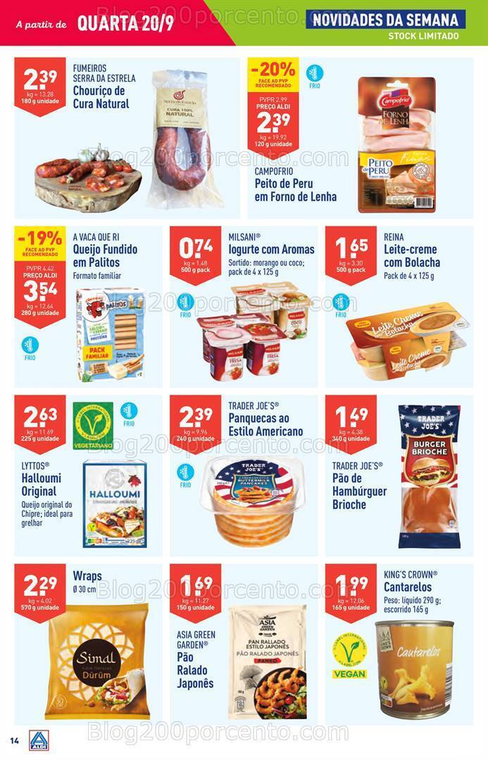 Antevisão Folheto ALDI Promoções de 20 a 26 setembro